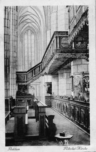 Blick von den Südkapellen aus Richtung Westen (Turm) nach 1909
